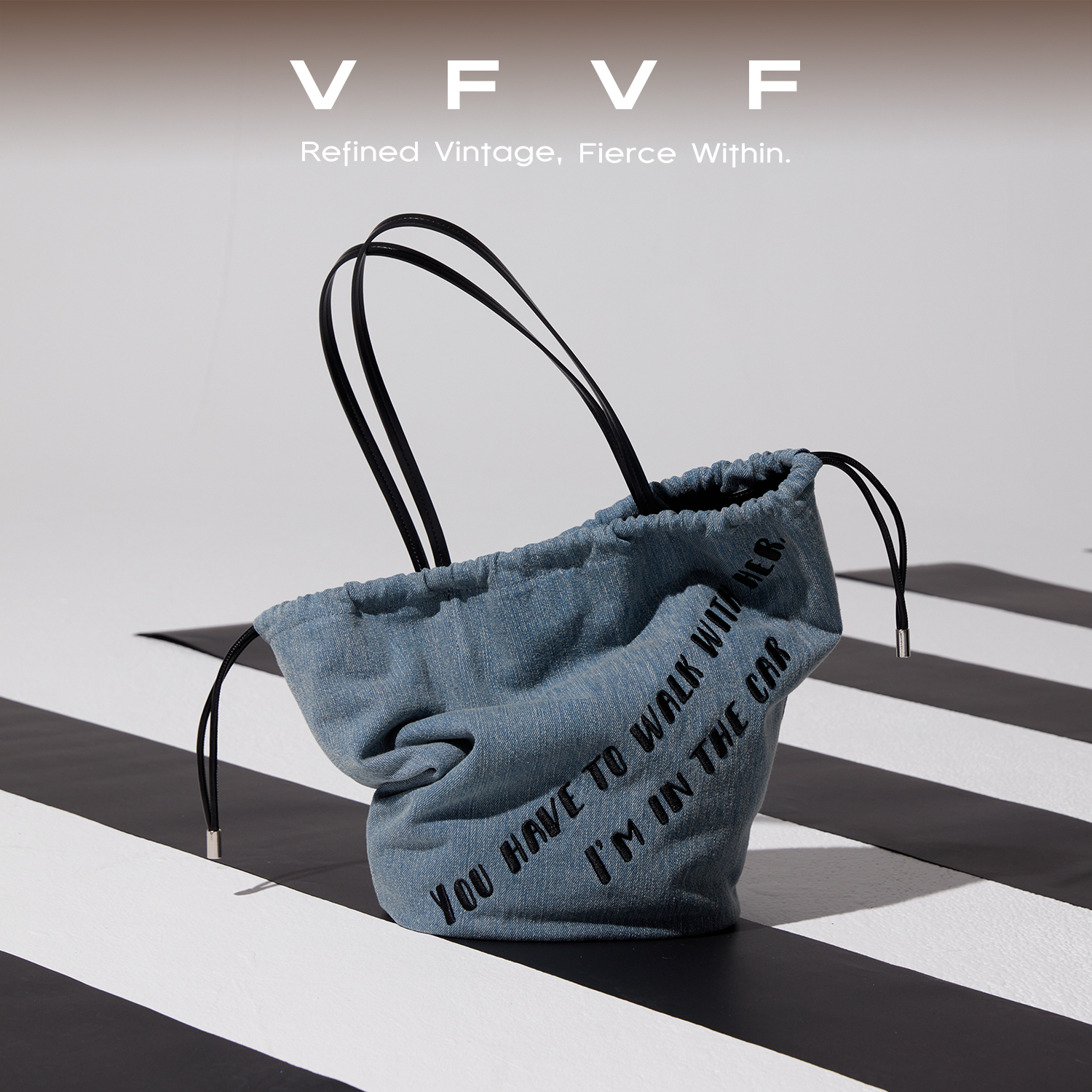 VFVF水桶包大容量双面使用托特包