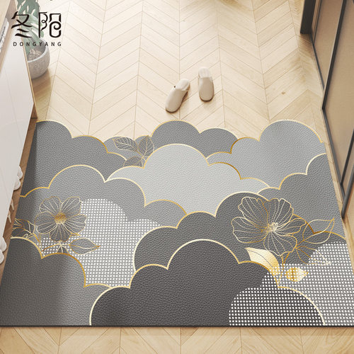 地垫入户门垫pvc可擦洗进门门口玄关脚垫2024新款皮革可裁剪地毯