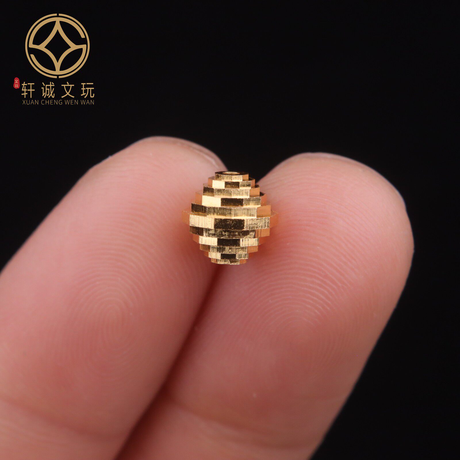 925飞碟银镀金桶珠老型隔珠diy手工配件文玩配饰珠单珠手串散珠