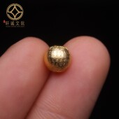 原创足银925银镀金心经顶腰珠隔珠菩提手串手工串珠diy文玩配饰