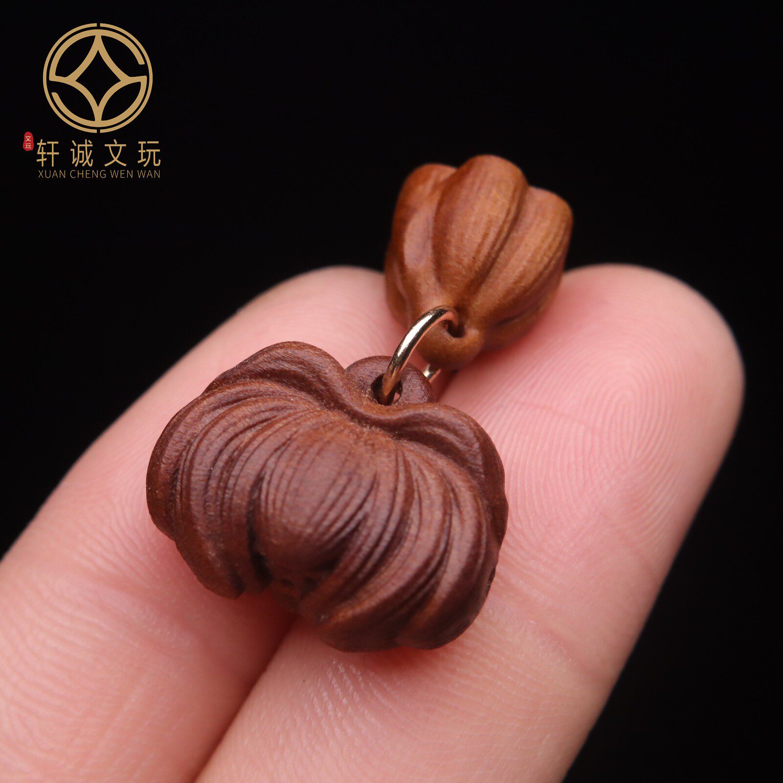原创天然老山檀莲花莲子桶珠散珠DIY108手串手链吊坠新款配饰配件