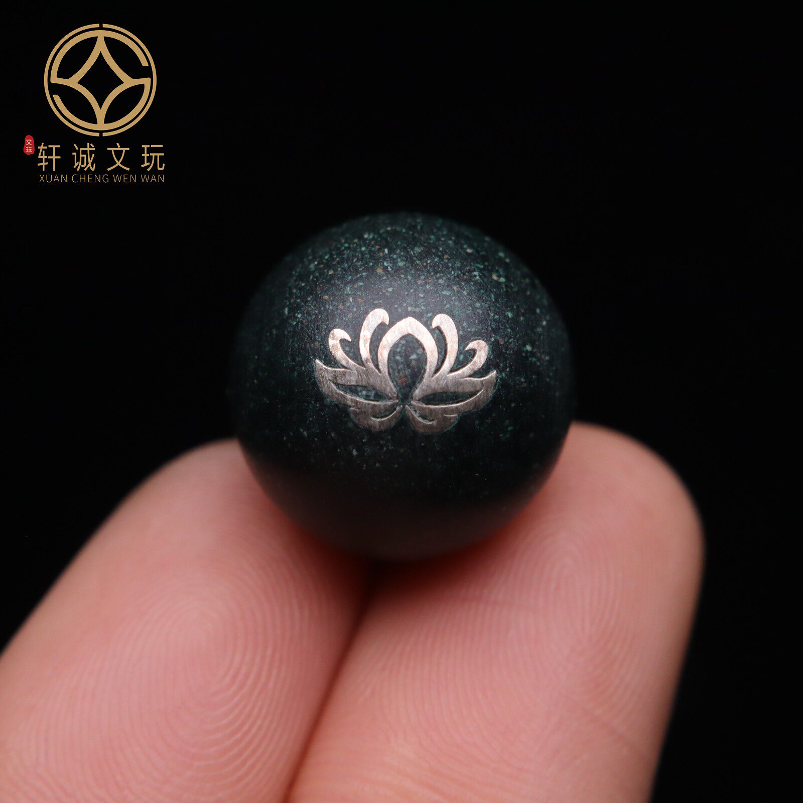 天然莲花银色海南降沉香文玩散珠子木质串珠佛珠奇楠级沉香手链