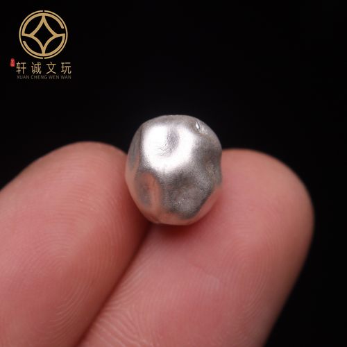 原创s999纯银切面刻面钻石面回纹珠配饰配件DIY文玩串珠手链饰品