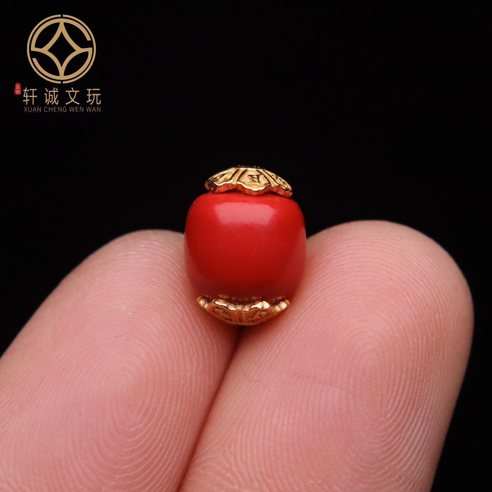 原创银镀金镶嵌天然朱砂老型桶珠鼓珠散珠单珠手串diy文玩配件珠,珠宝/钻石/翡翠,手饰,淘宝优惠券,粉丝福利购,淘宝优惠卷