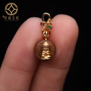 原创纯银925镀金宝宝佛卡子隔片垫片隔珠长串diy文玩配饰手串配件