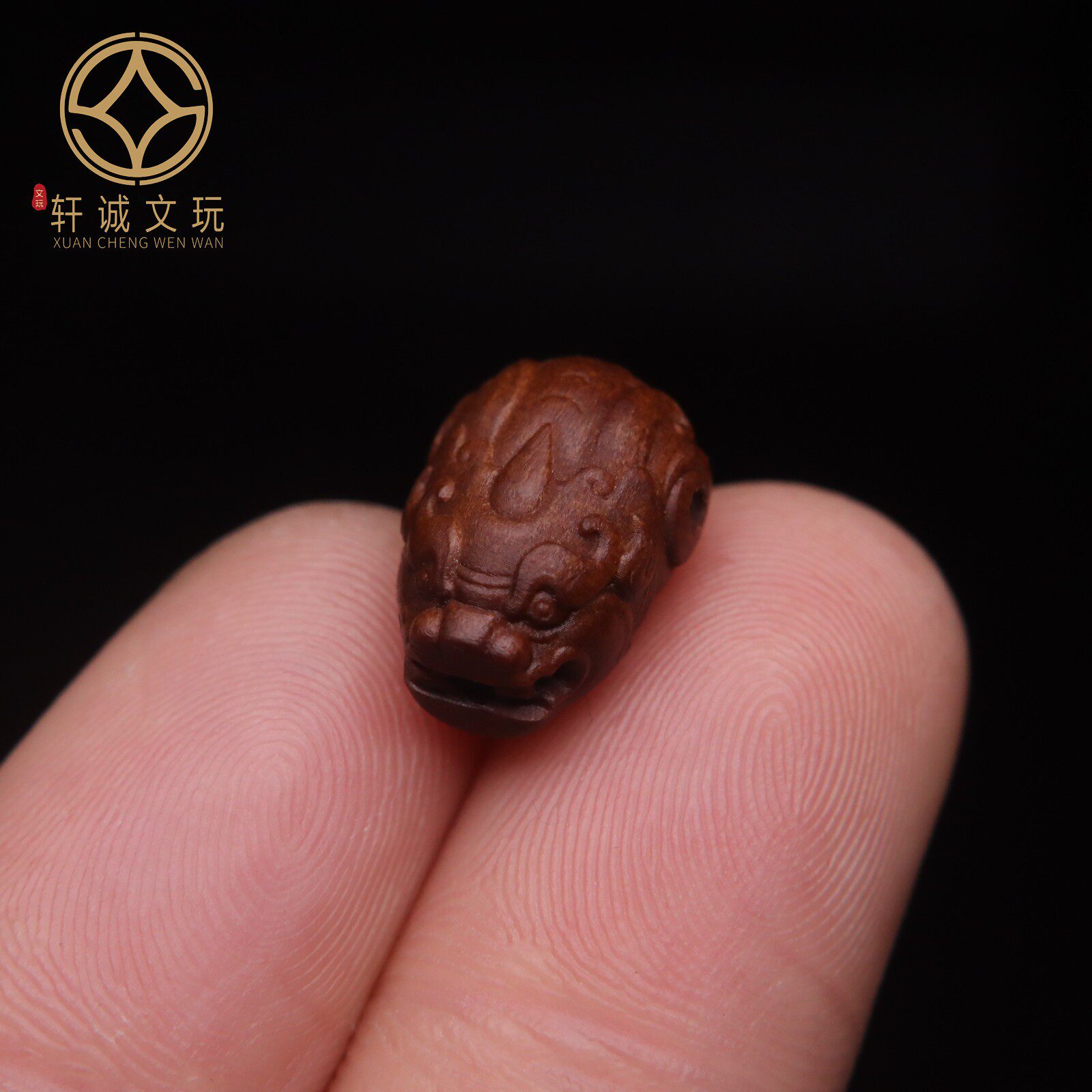 天然原矿老山檀沉香貔貅三通佛头DIY文玩手链配饰配件吊坠饰品