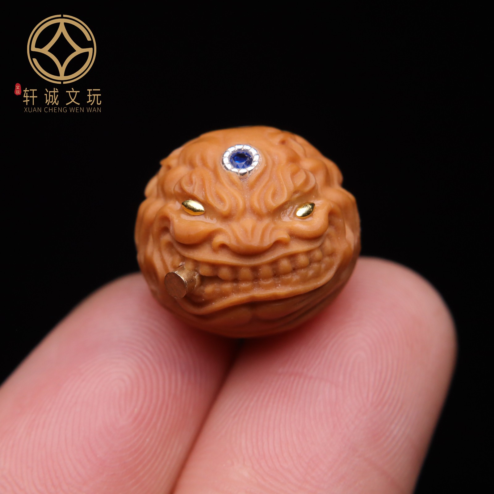 古法金配件天然橄榄扎基拉姆大鹏鸟圆珠隔珠散珠DIY文玩配饰配件