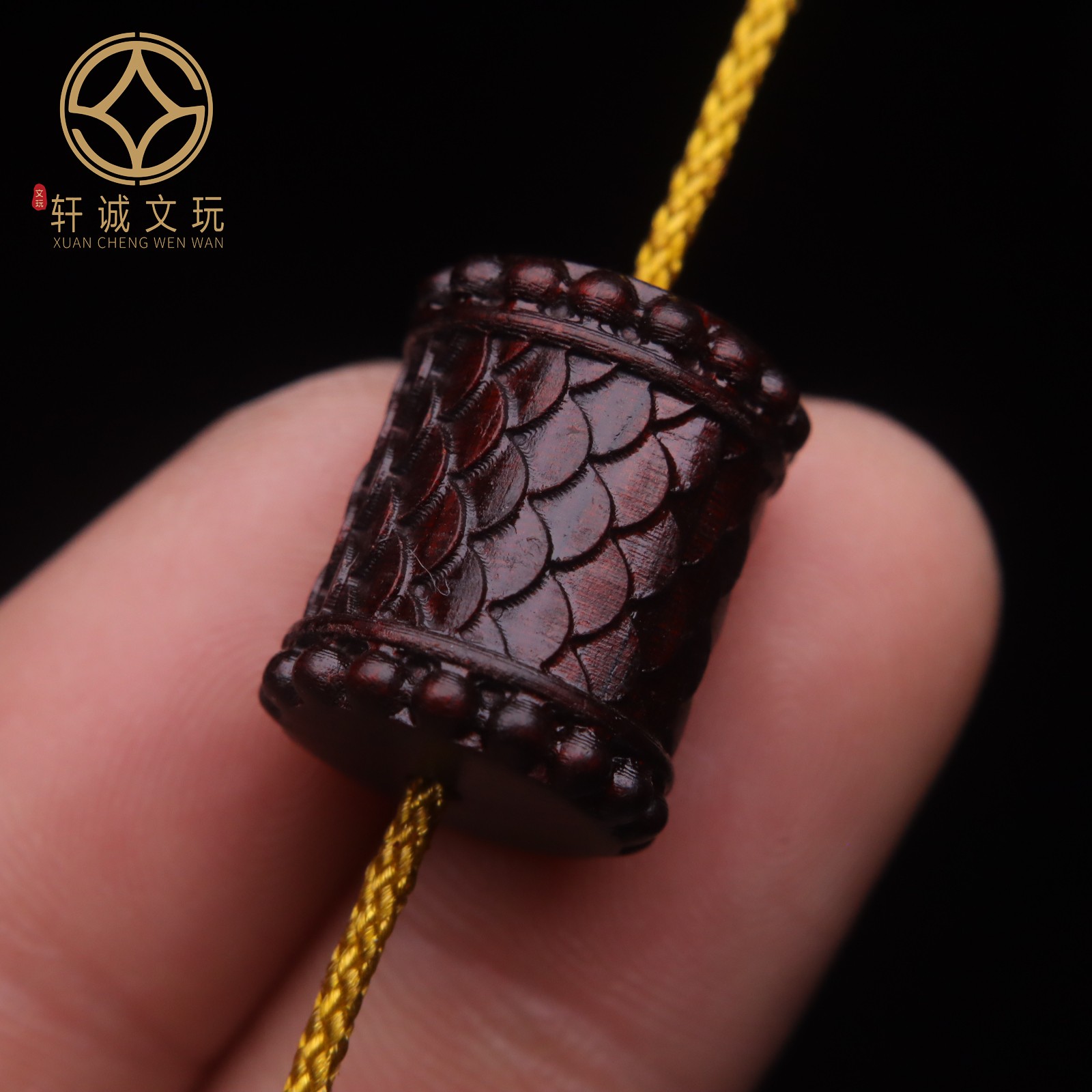 天然沉香木越南芽庄龙纹龙鳞龙桶珠鼓珠散珠DIY文玩腰珠配饰配件