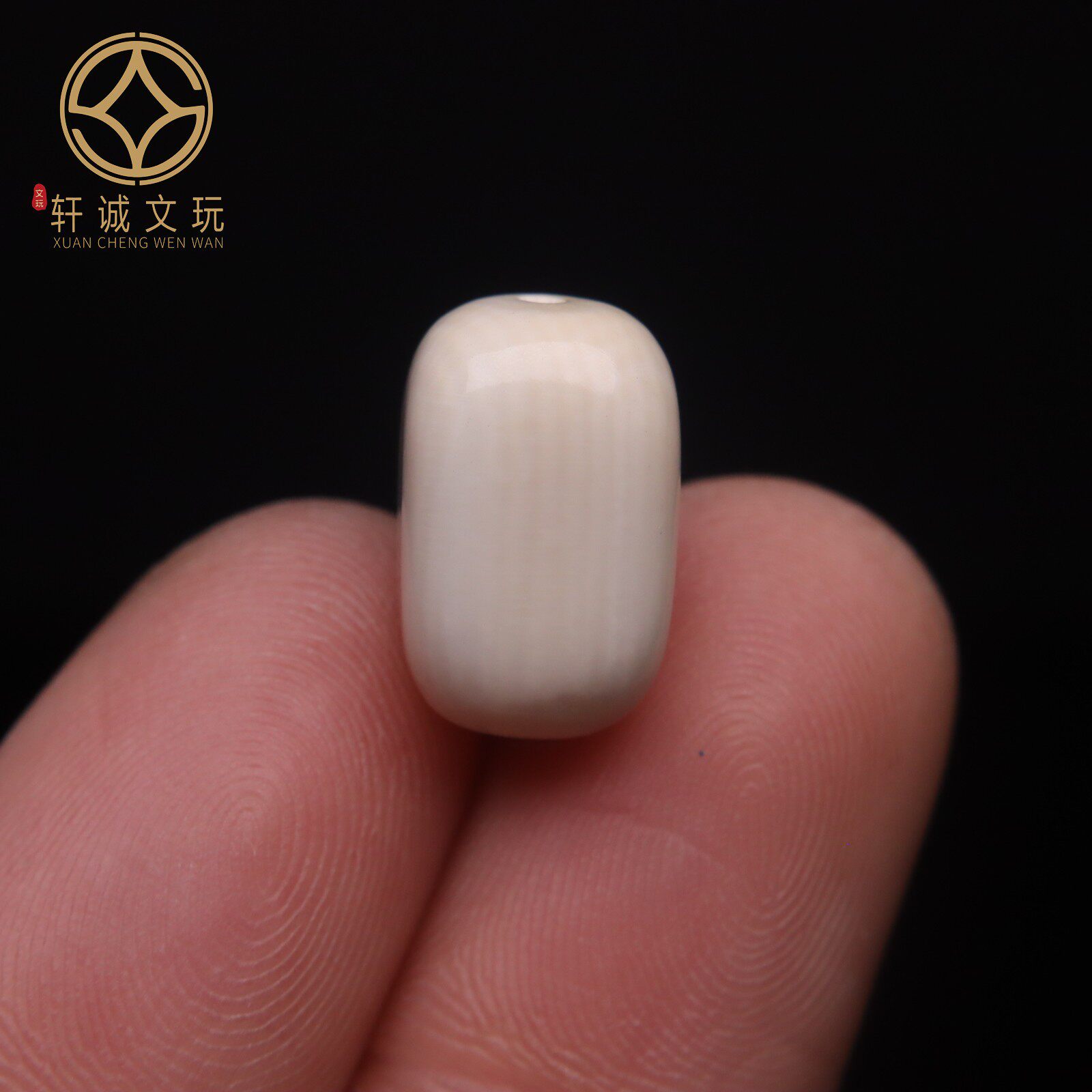 天然银镀金镶嵌猛犸牙光面桶珠隔珠散珠DIY文玩配饰配件手串配珠