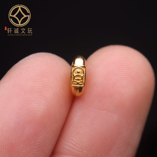 原创925银镀金佛一念隔片隔珠串珠diy文玩配饰手串手链配珠配件