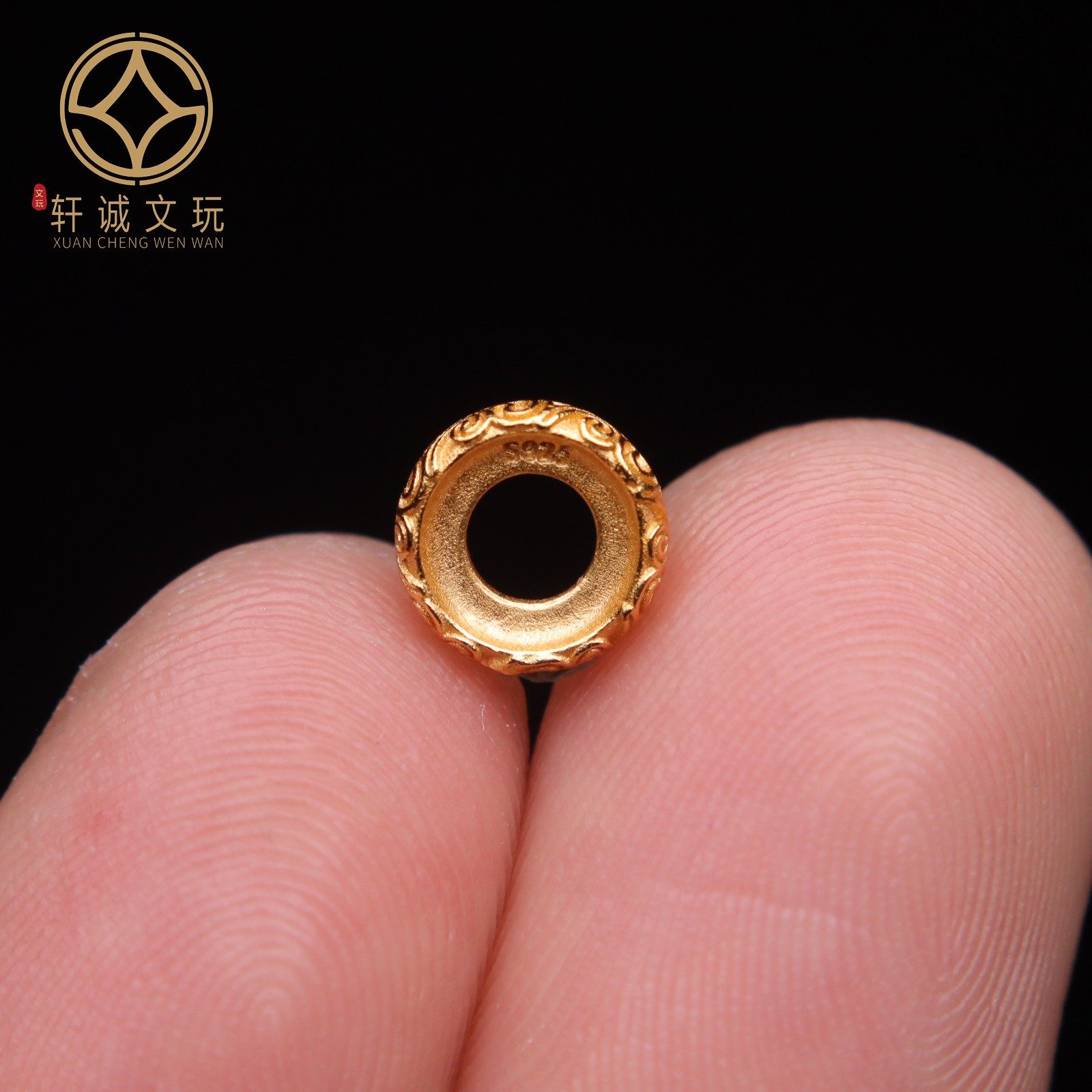 原创足银925银镀金回纹隔片隔珠手串手链diy108文玩配珠配饰,珠宝/钻石/翡翠,其他,淘宝优惠券,粉丝福利购,淘宝优惠卷