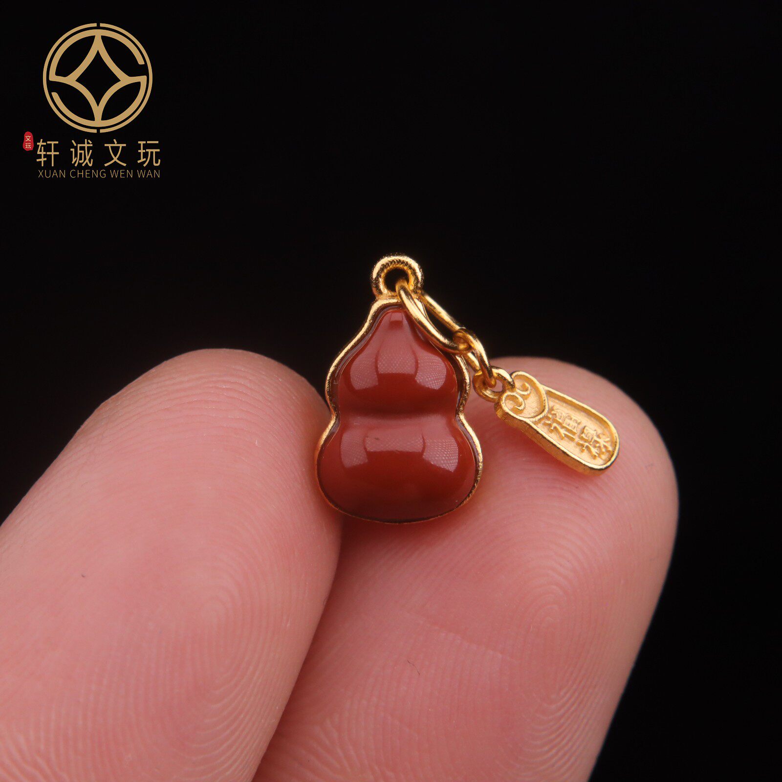原创足银925银镀金蜜蜡南红玛瑙葫芦桶珠隔珠手串diy文玩配饰配件