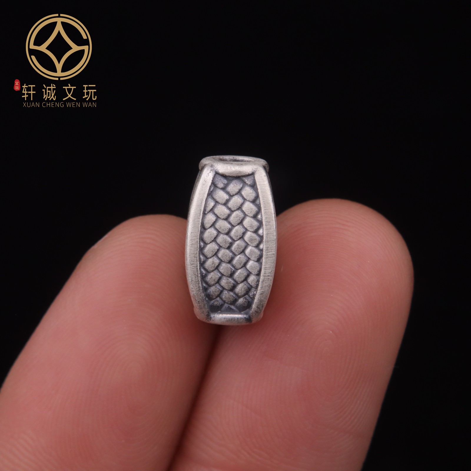 7.4MM瓜珠桶珠999足银老型diy配件文玩配饰转运单珠散珠手串配珠