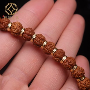 原创纯银925镀金六字真言隔片垫片隔珠长串手工串珠diy文玩配饰