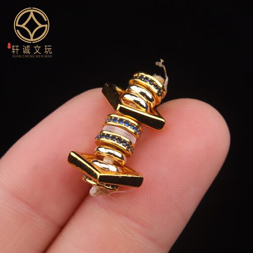 古法金琉璃套装隔珠散珠金万向轴手串108diy隔片配饰配件饰品