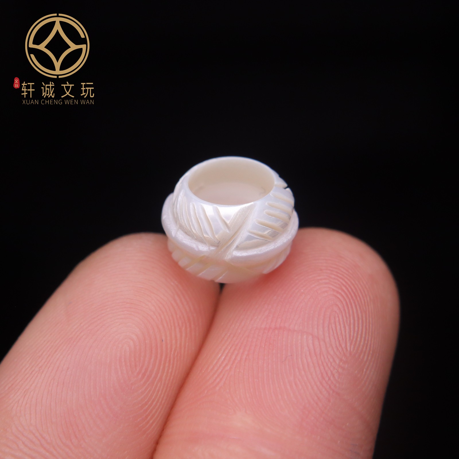 原创天然珍珠跑环隔片散珠DIY文玩配饰隔珠配珠手串手链配件