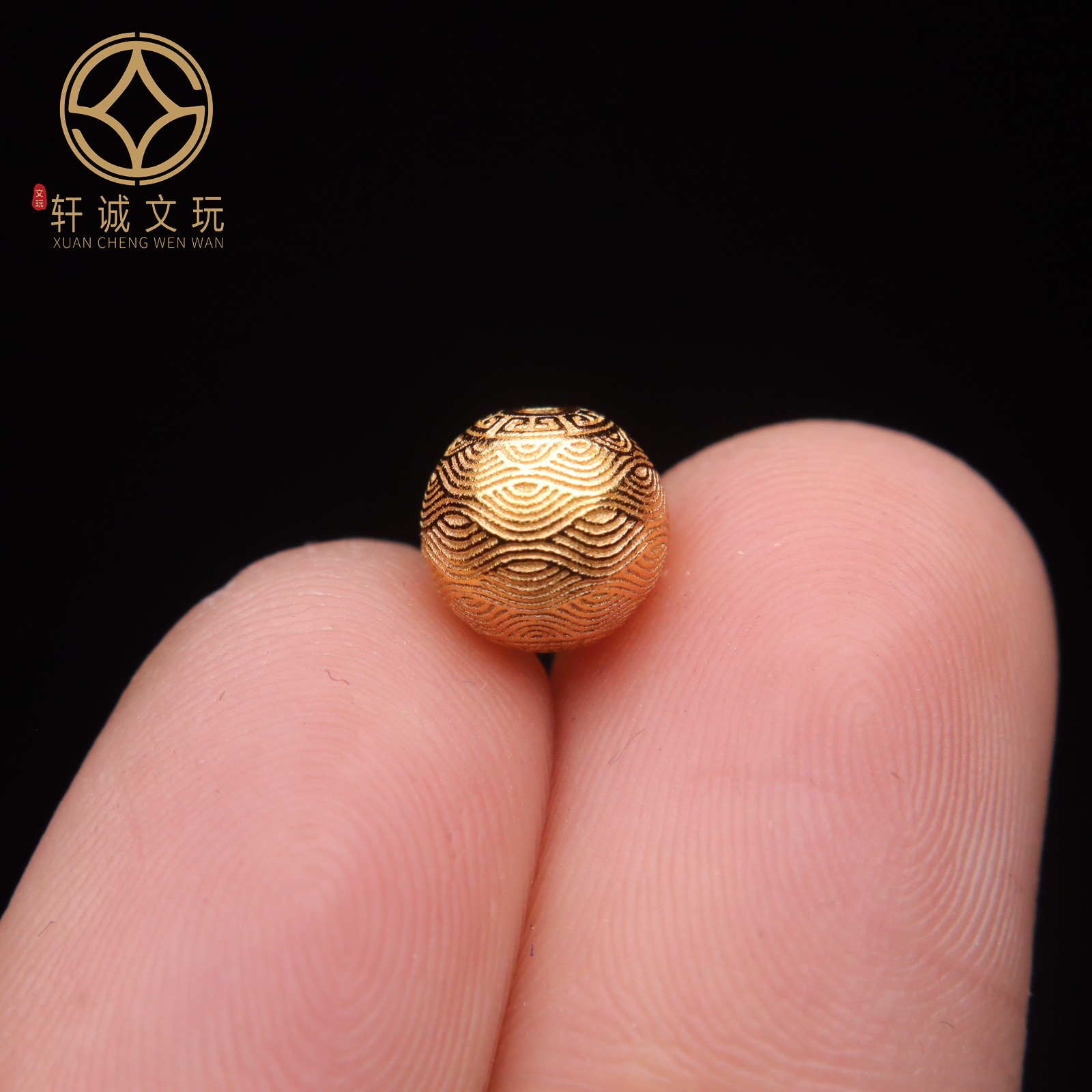 原创足银925龙纹桶珠顶腰珠隔珠手串手工串珠编绳diy文玩手链配饰