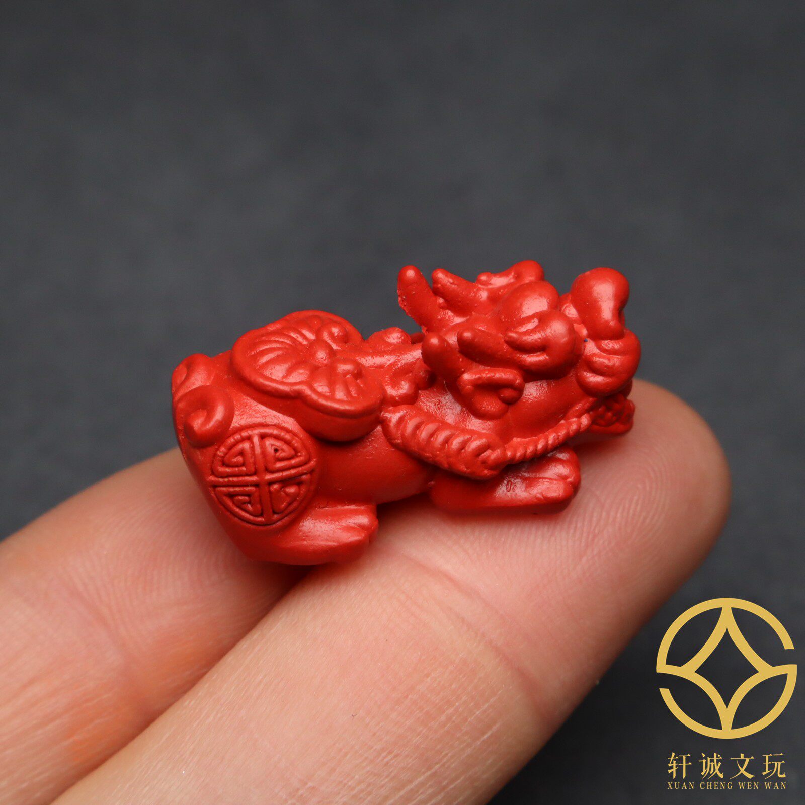 天然原矿朱砂紫金砂貔貅配饰手串手链吊坠金刚星月菩提配饰顶珠