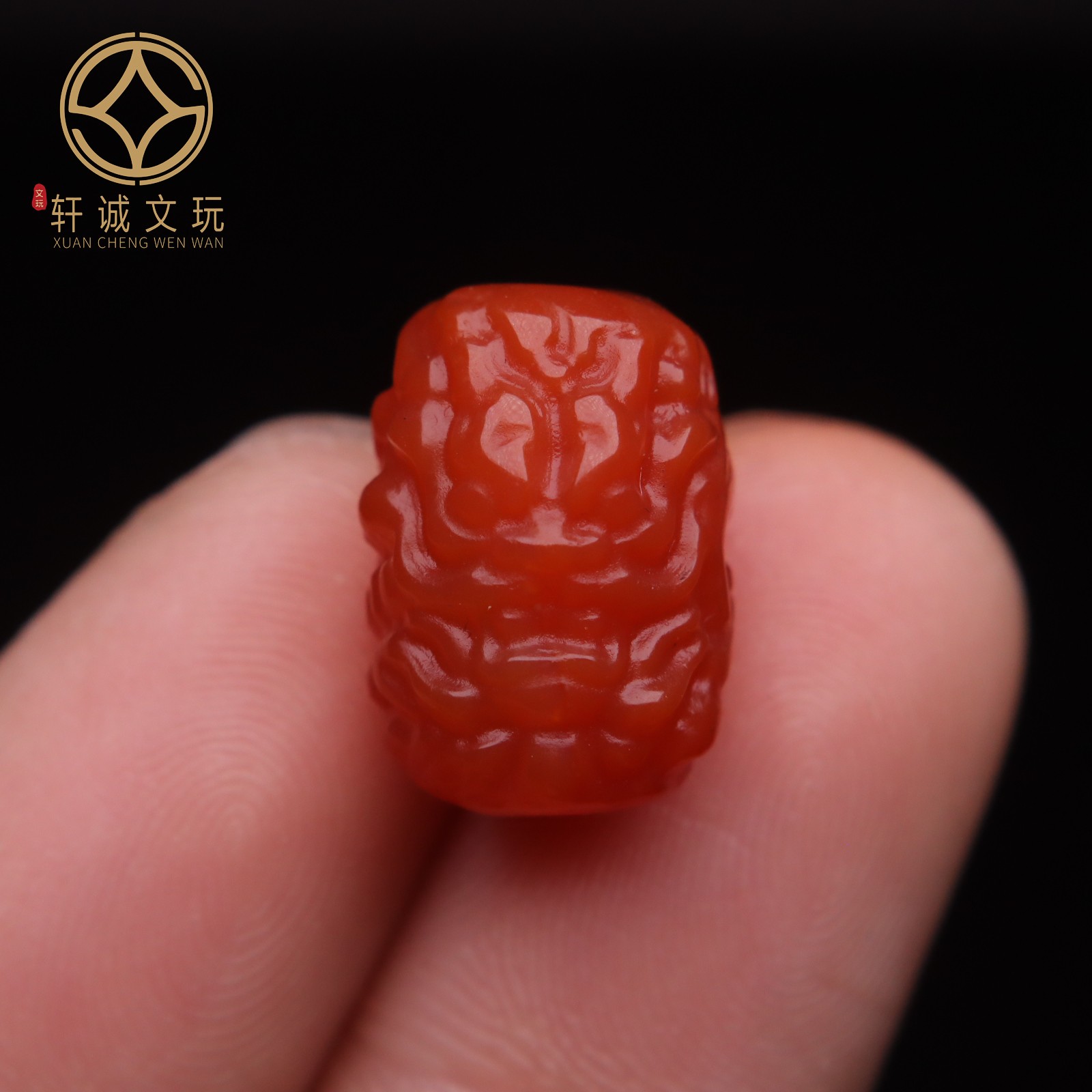保真凉山满肉满色南红玛瑙龙桶珠鼓珠算盘珠散珠DIY配饰新品配件