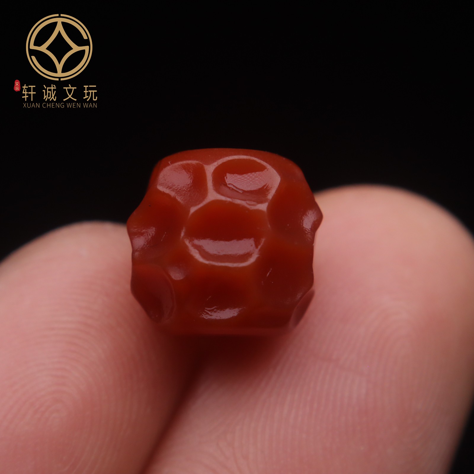 保真凉山满肉满色南红玛瑙陨石纹鼓珠桶珠算盘珠散珠DIY配饰新品