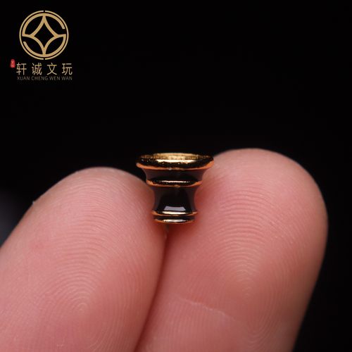 原创925银镀金佛塔三通隔珠佛头串珠编绳diy文玩108手串配饰配件