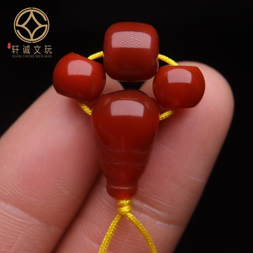 保真凉山满肉满色南红玛瑙套装桶珠配珠散珠DIY配饰文玩新品配件