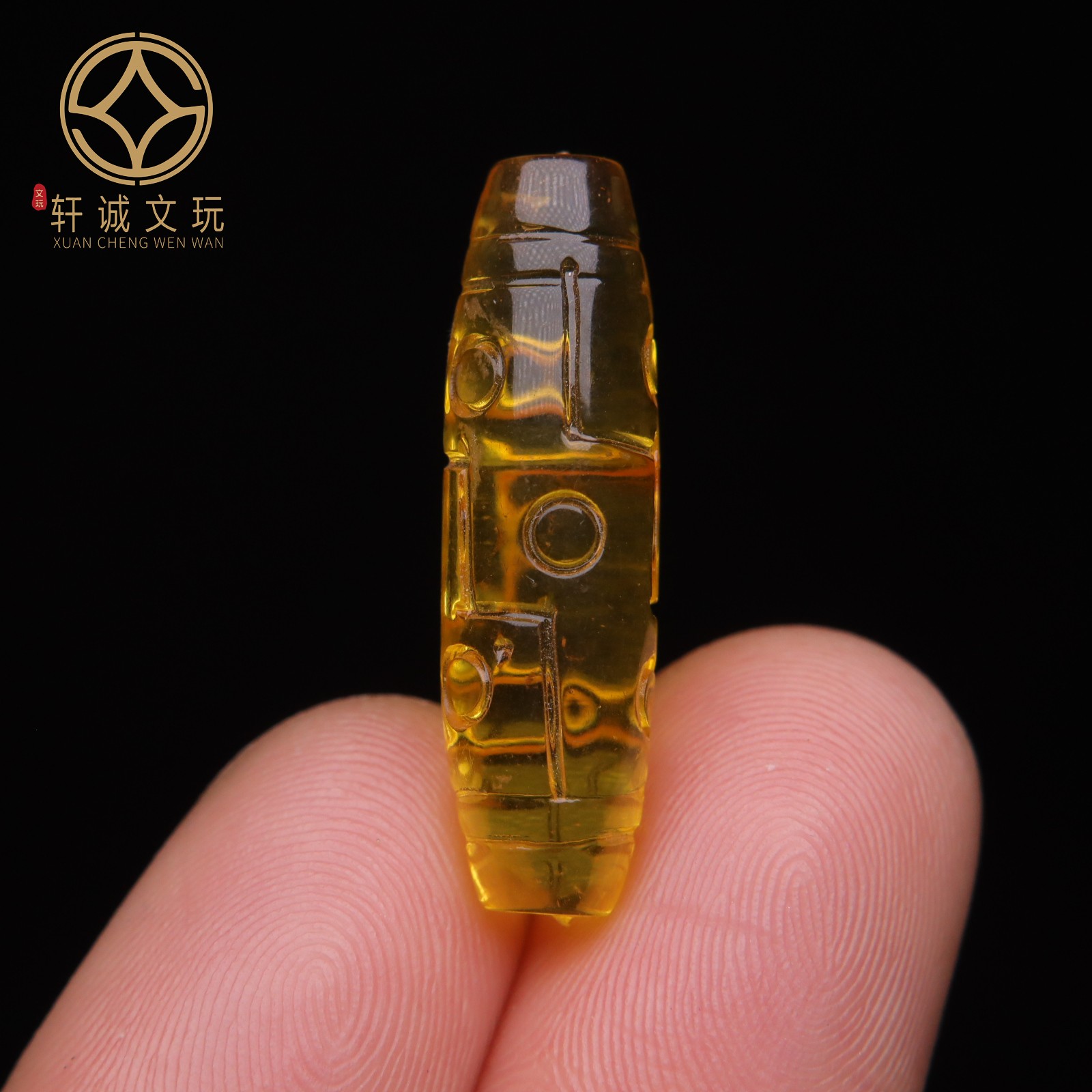原创天然金珀琥珀蜜蜡天珠珠桶珠散珠手串diy手串手链配件配饰