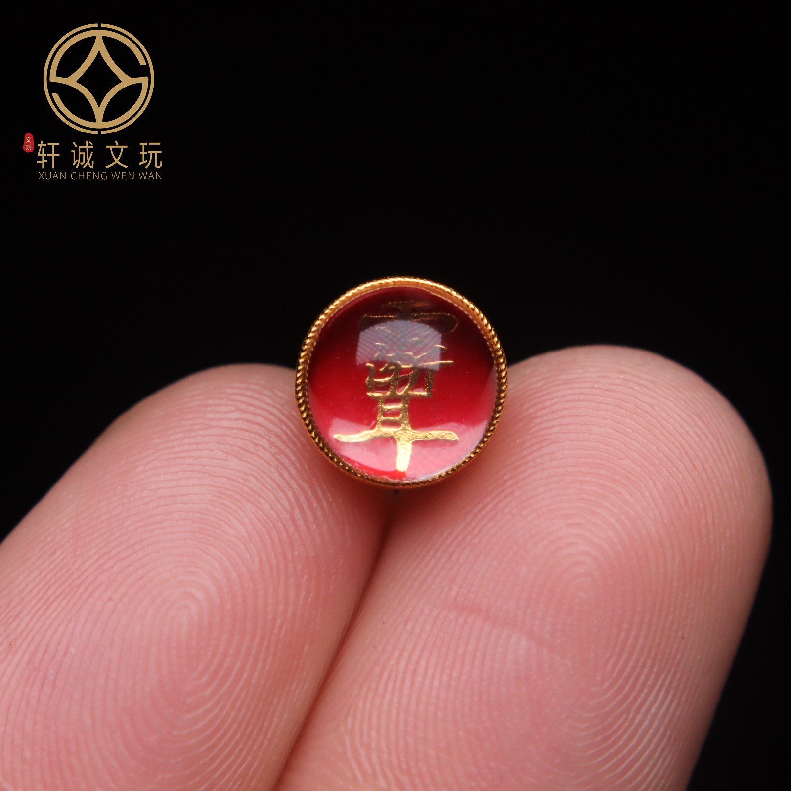 天然银镀金切面白水晶镶嵌雨渐耳吊坠DIY文玩配饰手串手链配件