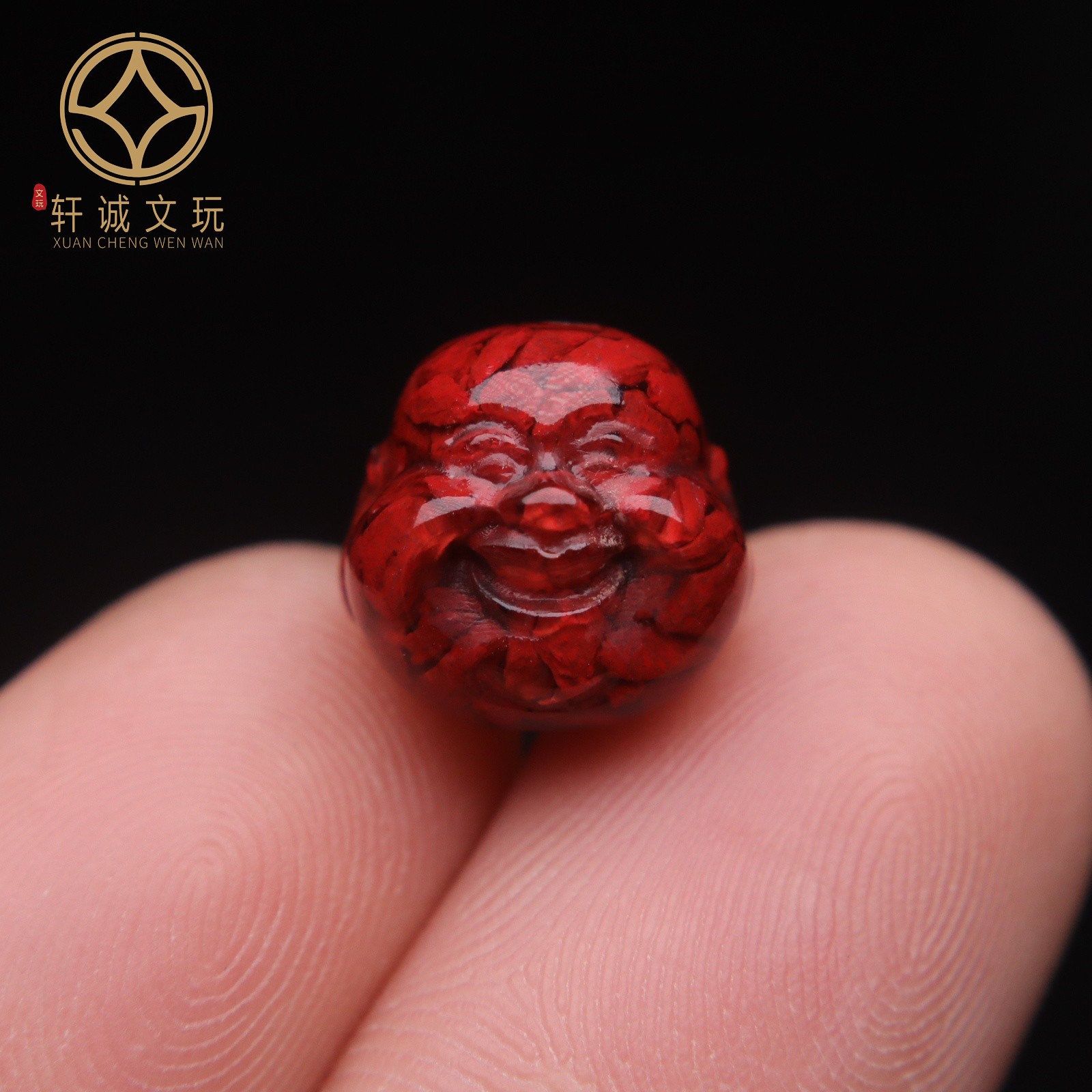 保真朱砂晶体砂佛头珠散珠小配件挂件吊坠饰品金刚菩提文玩配饰