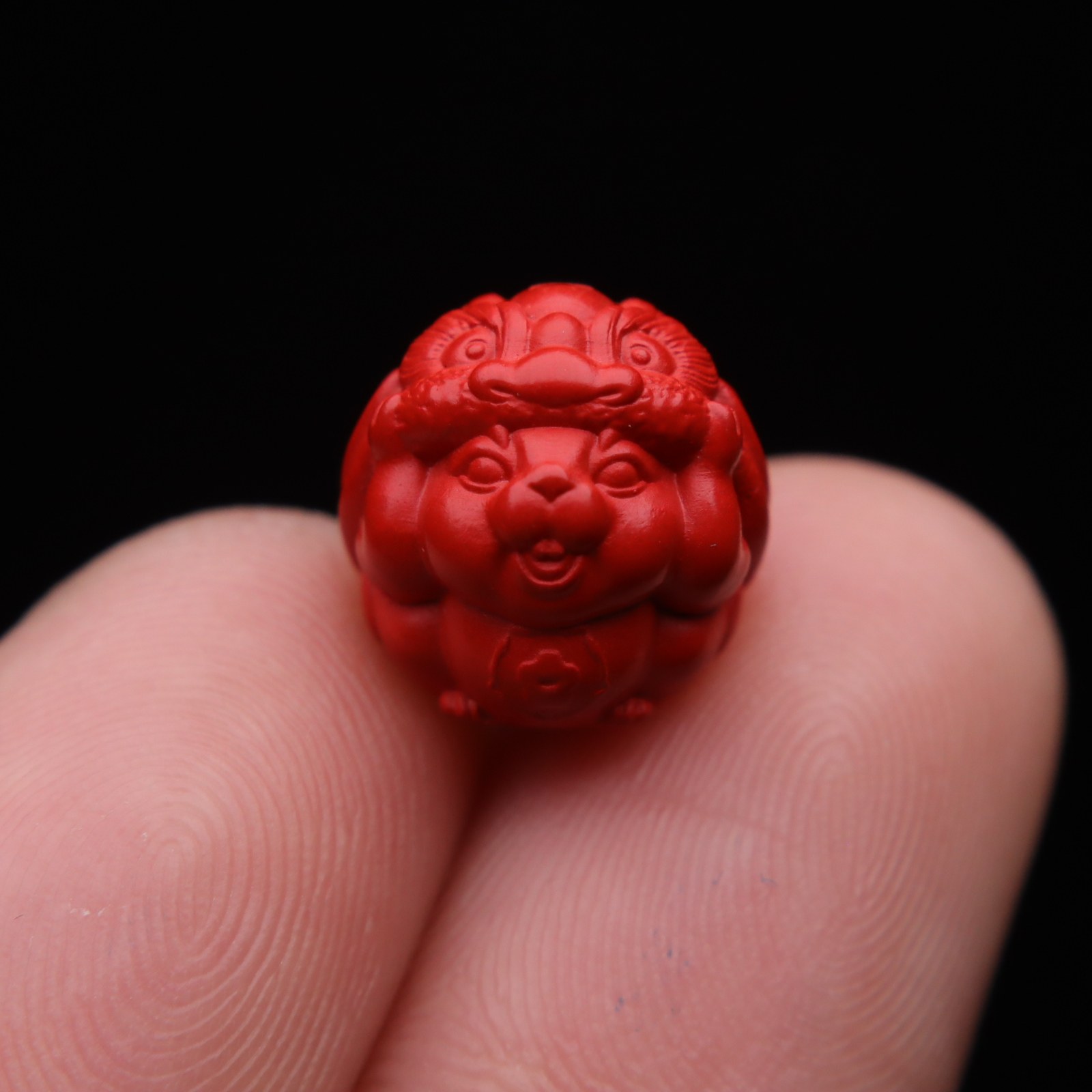 保真朱砂红砂貔貅兽财吊坠侧挂手串长串diy文玩本命年配饰配件