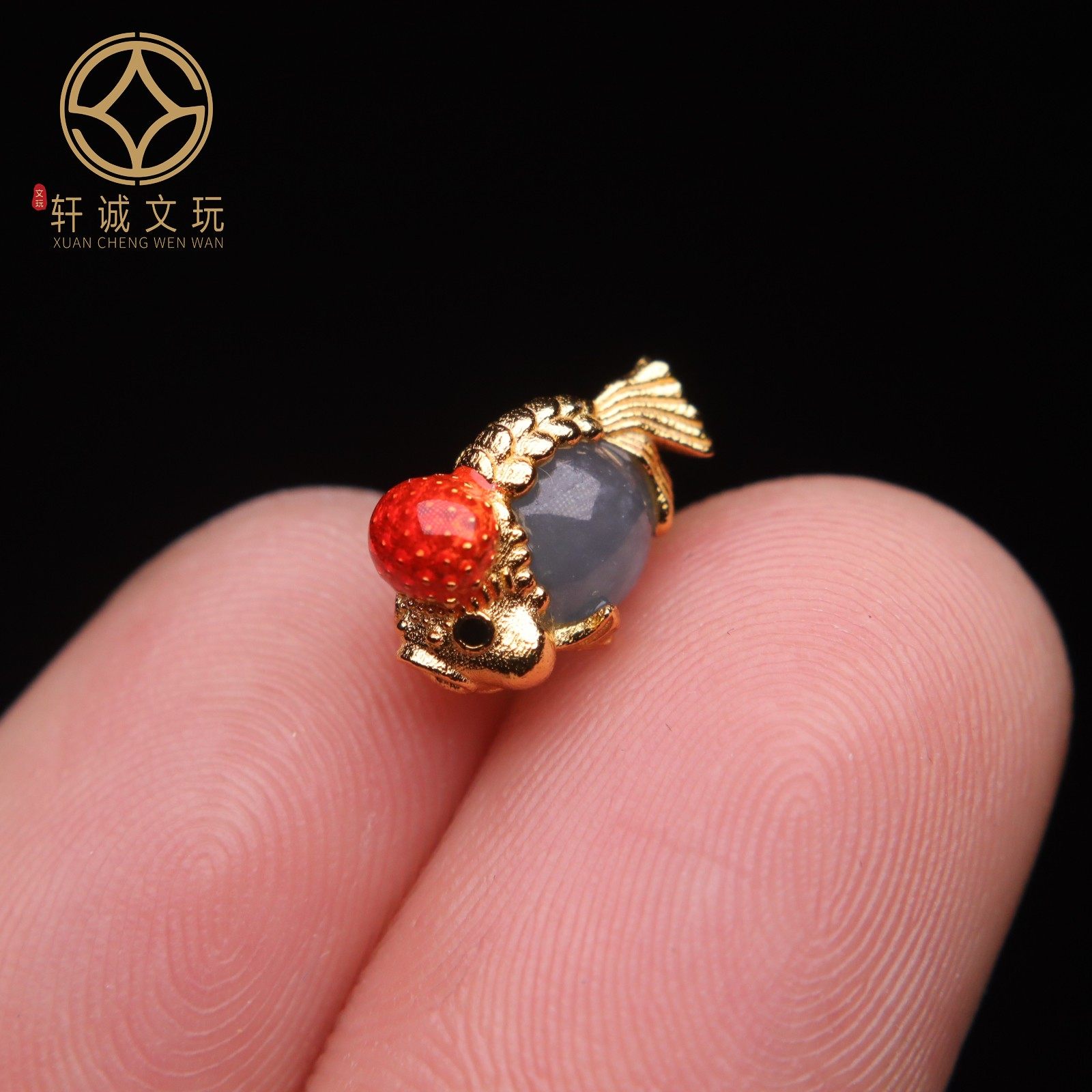 原创纯银925镀金翡翠鱼金鱼圆珠桶珠隔珠串珠diy文玩配饰配件饰品,珠宝/钻石/翡翠,其他,淘宝优惠券,粉丝福利购,淘宝优惠卷