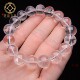 天然白水晶透明光面圆珠手串散珠圆珠子DIY文玩配饰饰品首饰手链