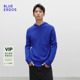 简约通勤连帽设计纯色男套衫 BLUE 新品 春季 B1256A003 ERDOS