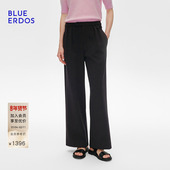 BLUE B255F4009 阔腿裤 ERDOS冬季 简约通勤绵羊毛混纺西装