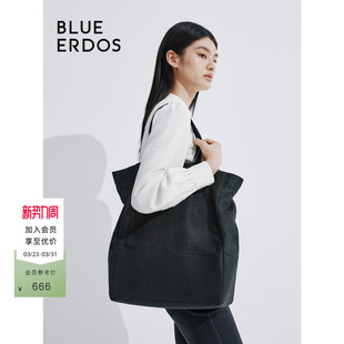 BLUE ERDOS大容量休闲平纹亚麻单肩背包女包B245TC001