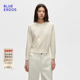 饰边收腰女套衫 BLUE B256A0035 新品 通勤简约圆领装 ERDOS 冬季