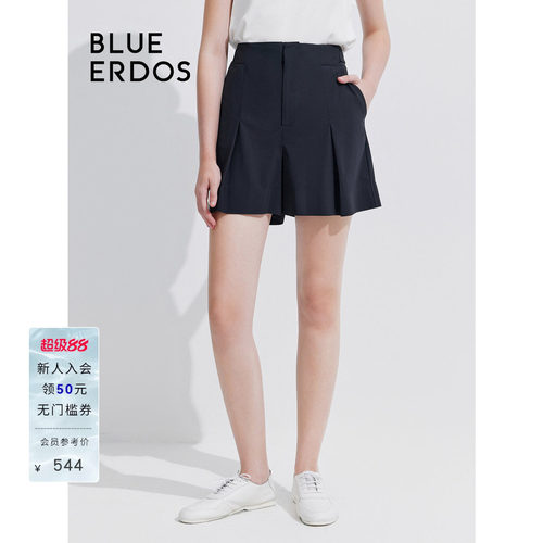 blueerdos微阔A字西装短裤