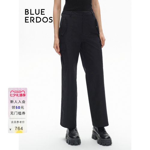 BLUE ERDOS通勤直筒工装风休闲裤女B246M1002