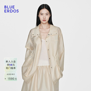女桑蚕丝淡人优雅酷感意式 BLUE ERDOS 2026春夏套装 半裙 风外套