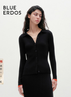 [BLUE ERDOS设计师系列]BETH系列翻领女开衫B245D1039