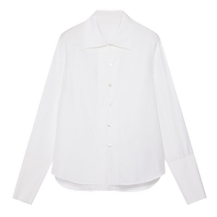 BLUE ERDOS简约翻领桑蚕丝粘纤混纺衬衫上衣B245HB034