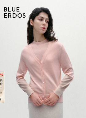 [BLUE ERDOS设计师系列]BETH系列精纺V领开衫B245D1037
