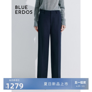 长裤 BLUE ERDOS24春夏新款 通勤职业直筒羊毛混纺西装 女B245M2014