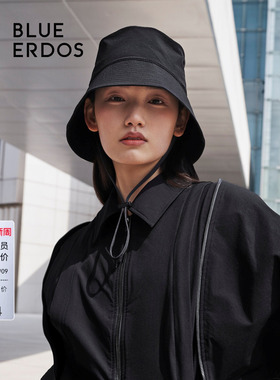 BLUE ERDOS简约大帽檐渔夫帽盆帽遮阳帽女帽B245S7001