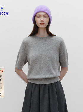 【100%山羊绒】BLUE ERDOS 冬季新品多巴胺百搭女帽针织帽