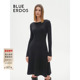 连衣裙B246A6003 ERDOS弹力修身 100%山羊绒 BLUE