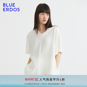 blueerdos蝙蝠袖通勤衬衫