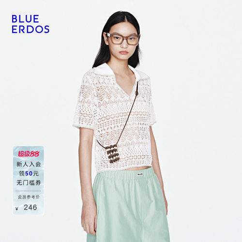 BLUE ERDOS2026夏季新品设计感纹理编织撞色耳机包
