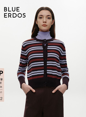 【100%山羊绒】BLUE ERDOSmiu系针织开衫B246D1015