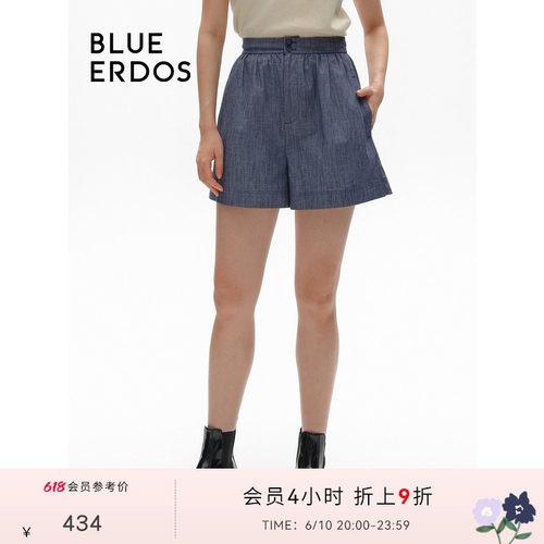 blueerdos显瘦气质通勤短裤